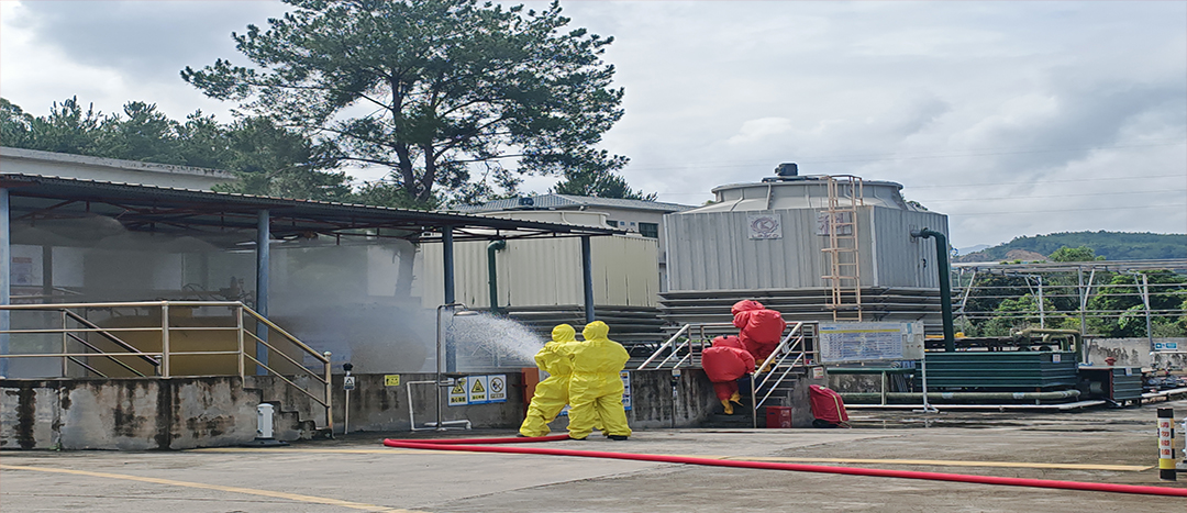 蕉嶺縣2025年危險(xiǎn)化學(xué)品生產(chǎn)安全事故應(yīng)急演練丨暨梅州市海龍化工有限公司液氨泄漏綜合應(yīng)急演練